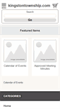Mobile Screenshot of kingstontownship.com